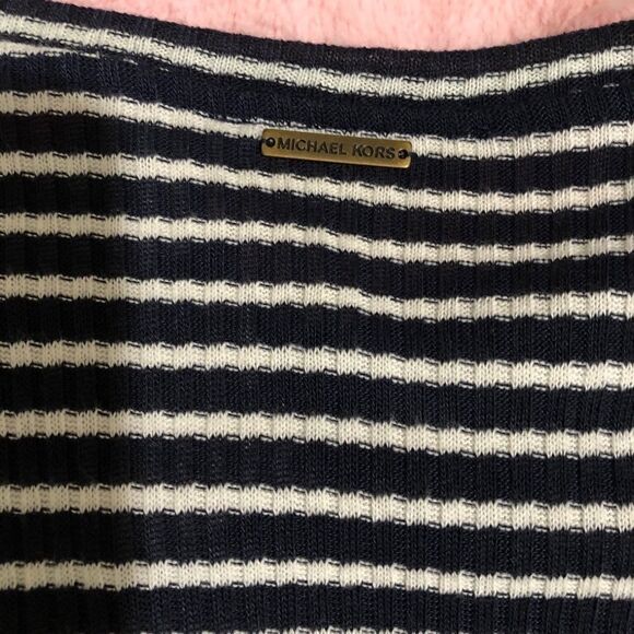 ‎NWT - Michael Kors Long-Sleeve Striped Dress - Picture 8 of 10